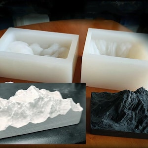Large Size Mountain Peak Resin Mold-Mount Everest Mountain Silicone Mold-Mountain Peak Mold-Alps Aromatherapy Plaster Mold