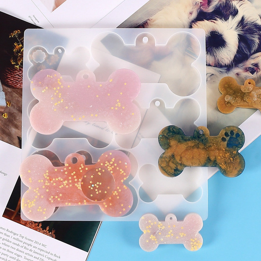 Large Dog Bone Tag Silicone Molddog Bone Pendant Resin Moldbone