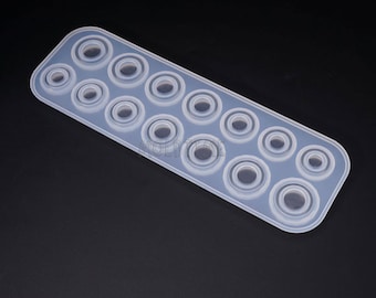New ring silicone mold-Ring silicon mold for resin jewelry making-Epoxy craft ring mold--resin faceted ring molds