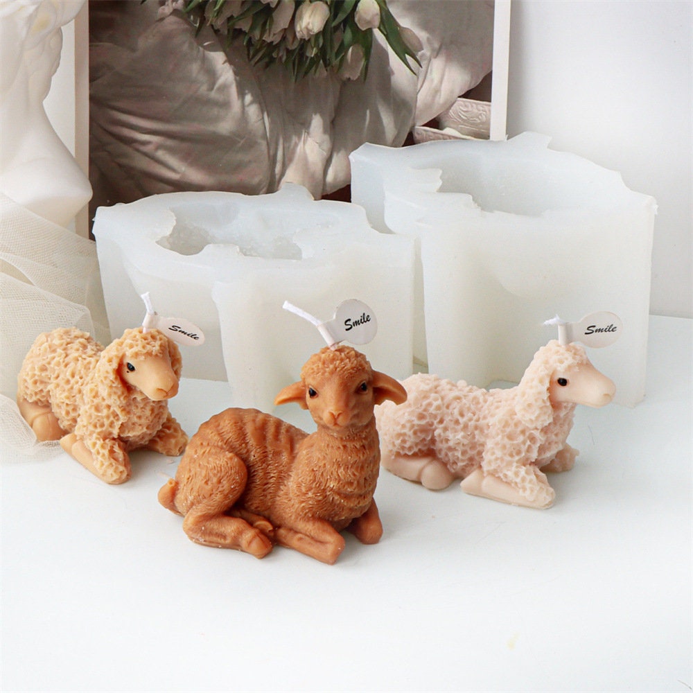 Stampi in resina a forma di animale, stampo in silicone per realizzare candele, mousse, torte, resina epossidica, portachiavi, ciondolo a forma di animale per decorazioni in argilla cerata