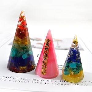 Cone ring holder mold-Silicone cone mold-Faceted cone resin molds-Cone pendant mold-Orgonite pendant mold-Cone mold set