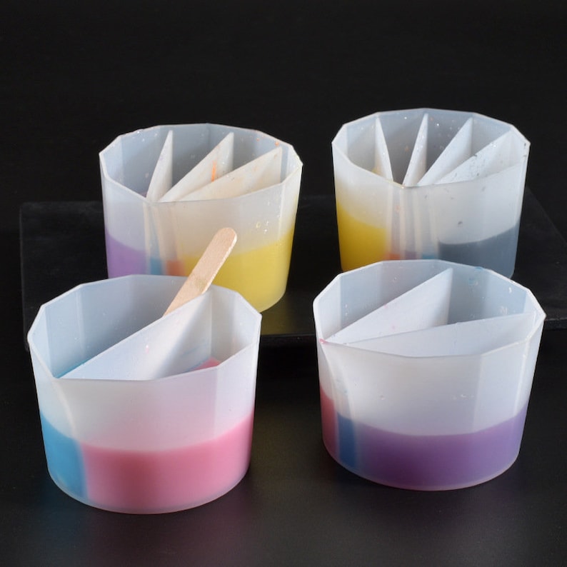 250 Ml 5 Colors Dispensing Cup Mixing Cup Epoxy Resin Color Etsy