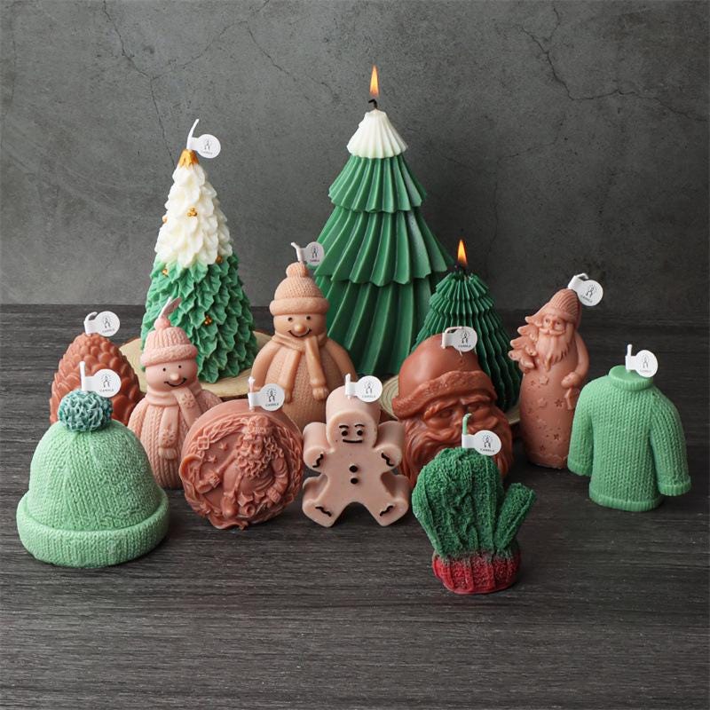 skytowards 2 Pezzi Stapo per Candele Stapo Silicone Candele Stapi in