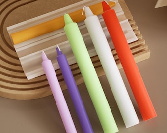 Long Taper Candle Silicone Molds-Tapper Candle Mold-Scented Candle Mold-Tall Pillar Candle Mold-Cylindrical Candle Making Mold-Home Decor