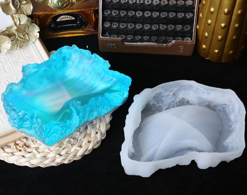 Waves Ashtray Mold-square Ashtray Mold-snow Mountain Silicone Mold ...