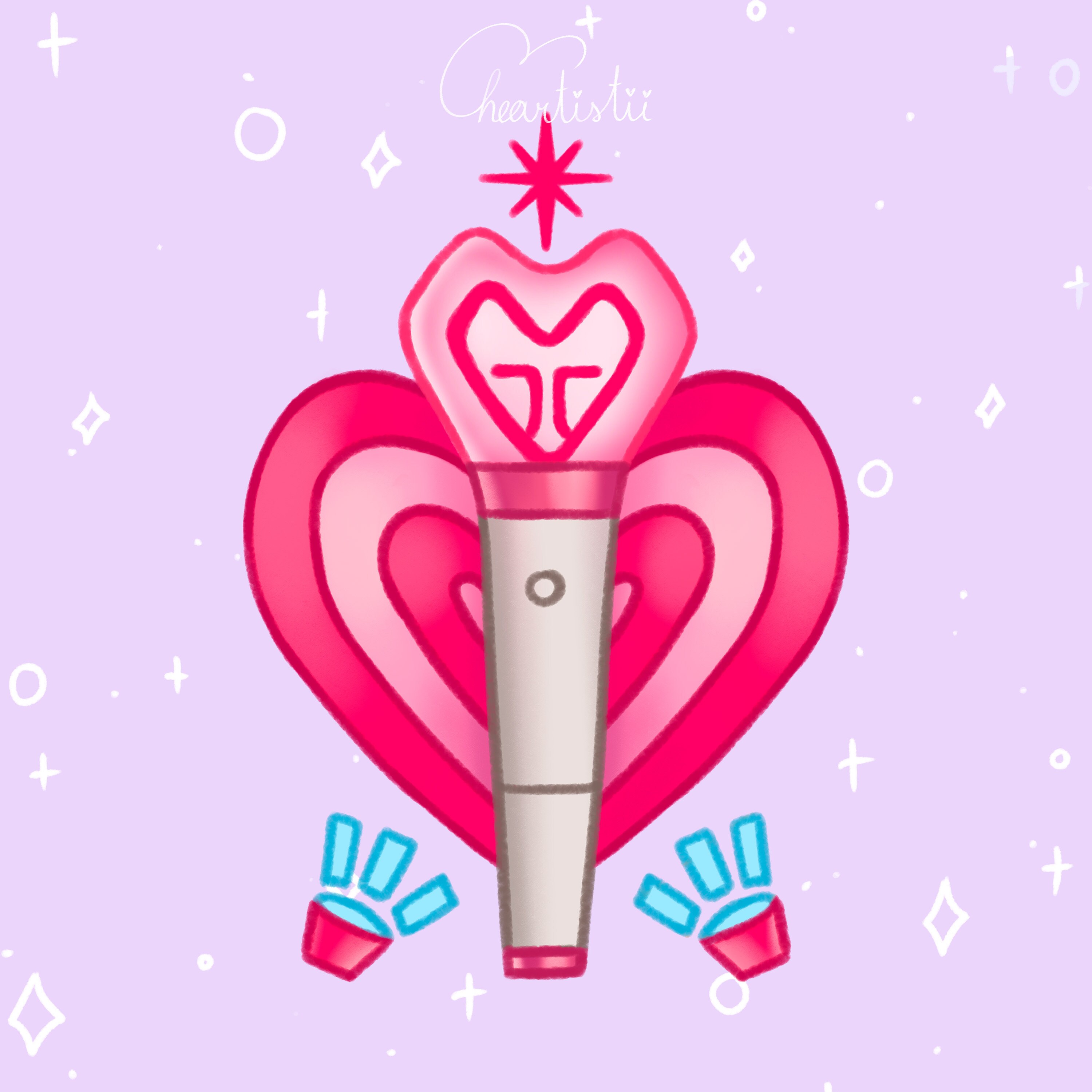 Kpop Lightstick Stickers Pt.3 Etsy