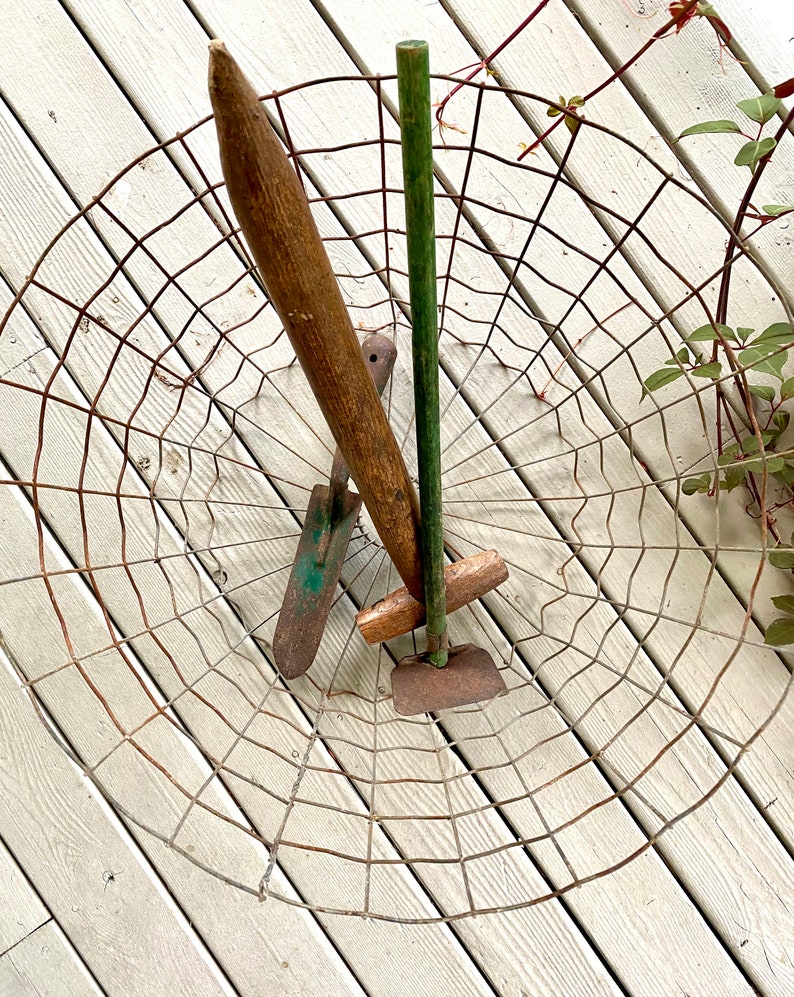 FRENCH Vintage WIRE Cloche Dome Basket Topiary Garden Trellis Etsy