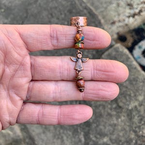 Copper Angel Gemstone Unisex Single Earring Cuff