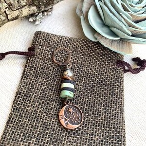 Copper Moon Gemstone Unisex Single Earring