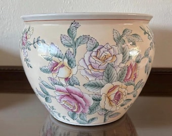 Fish Pot Planter Asian Jardinare Floral Planter Chinese import