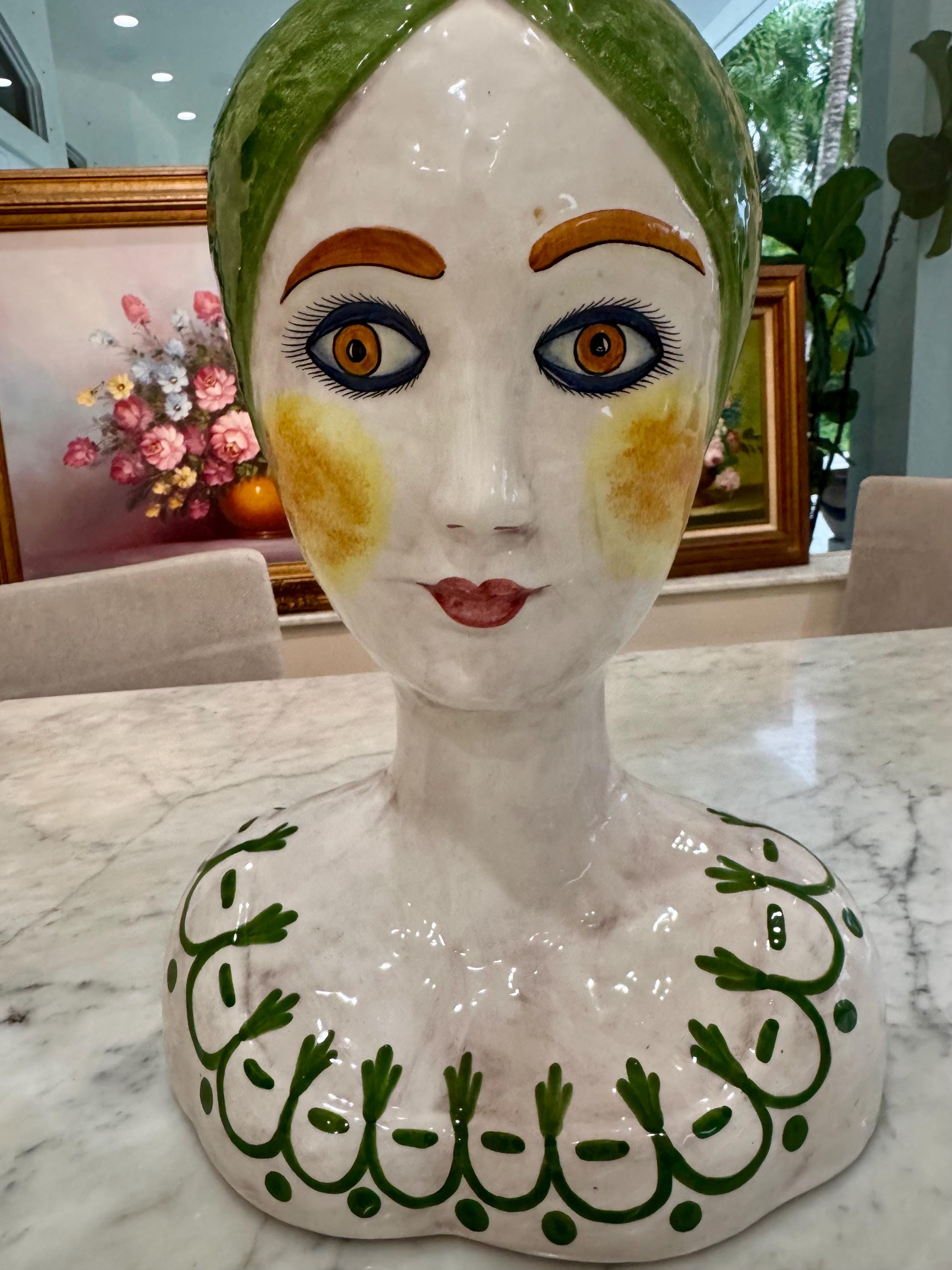 【希少】haed vases ヘッドベース Horchow Head Vase - Etsy
