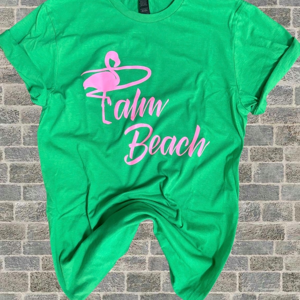 Palm Beach Shirt Palm Beach Souvenir Shirt  Retro Palm Beach Shirt Vintage Florida shirt