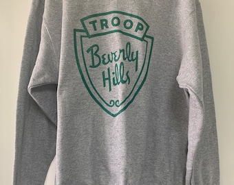 Troop Beverly Hills Grey Sweatshirt, Wilderness Girls Shirt, 80’s movie shirt