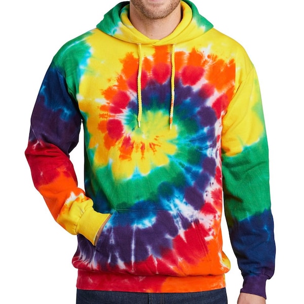 Regenbogen Tie Dye Sweatshirt Hoodie, Unisex Hoodie