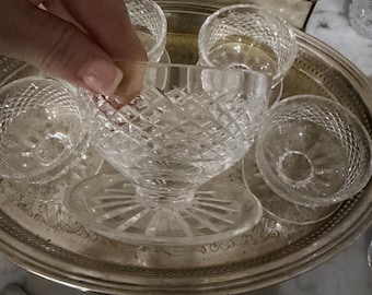 Waterford Alana dessert dish vintage Waterford footed bowls