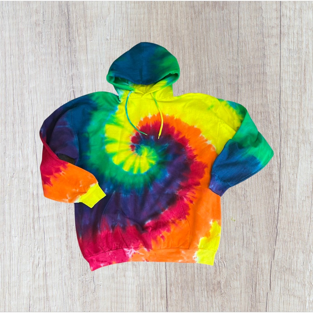 Tie dye sweatshirt rainbow hotsell