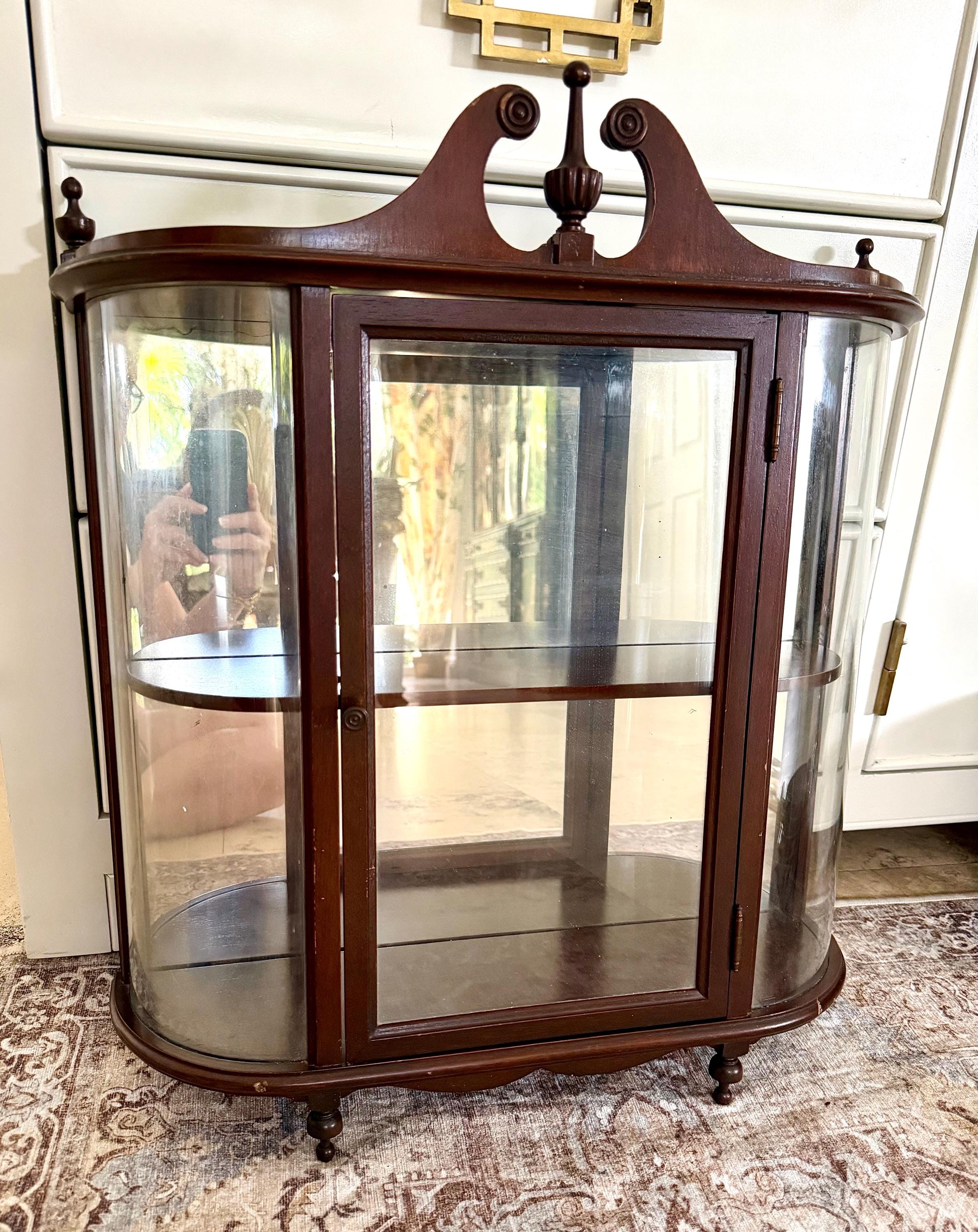 Antique Glass Display Case - Etsy