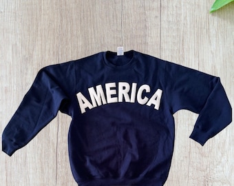 AMERICAN Shirt AMERICA Sweatshirt Puff America Tee Celebrate America Shirt 4th July shirt