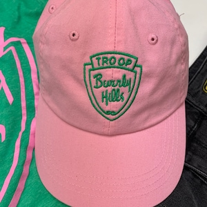 Troop Beverly Hills Baseball hat, pink adjustable back hat