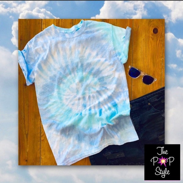 sky blue tie dye