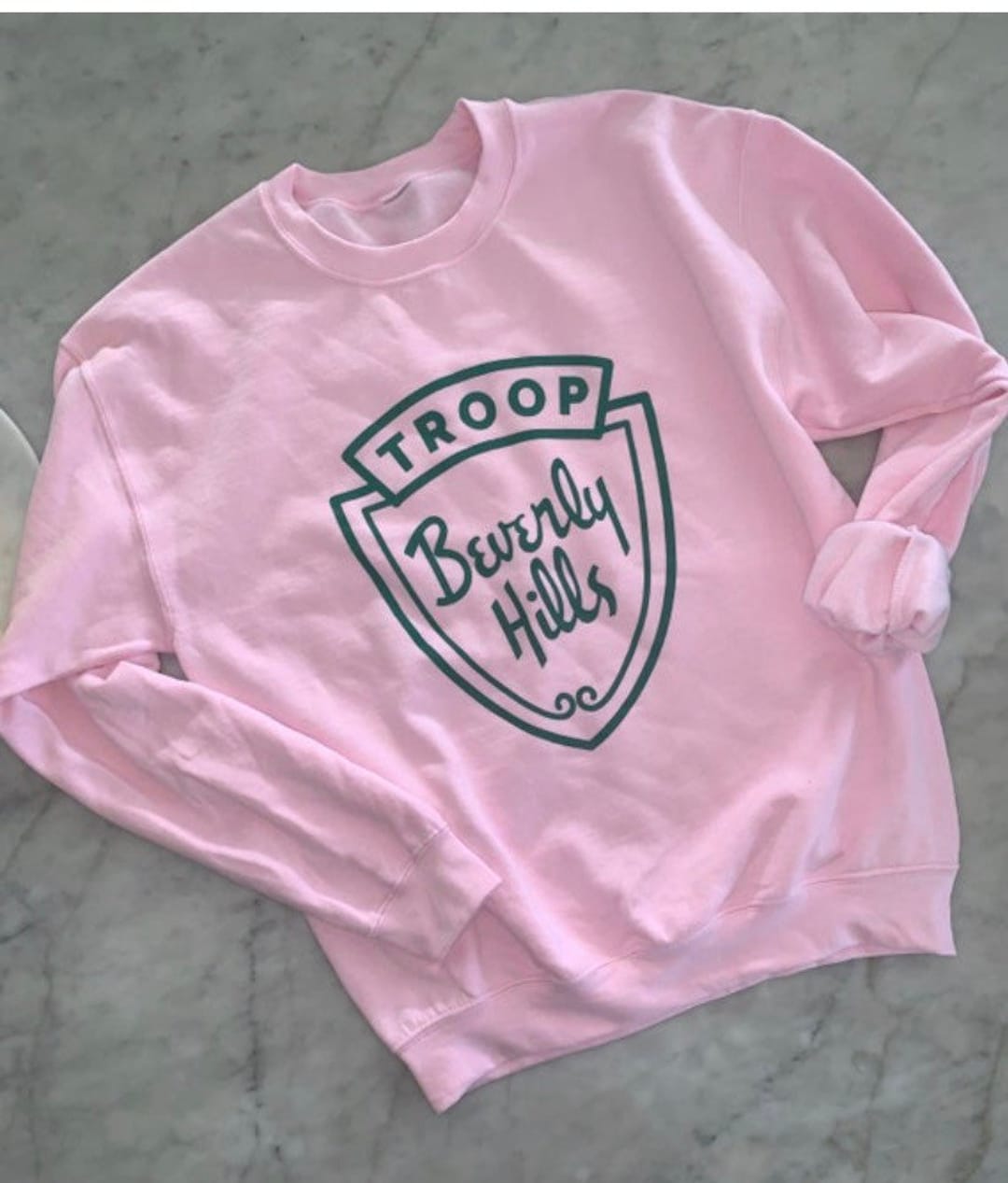 Troop Beverly Hills Pink Sweatshirt Breast Cancer Awareness - Etsy
