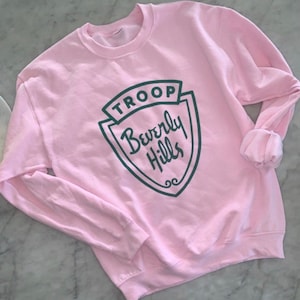 Troop Beverly Hills Pink Sweatshirt , Breast Cancer Awareness Shirt , We wear pink shirt