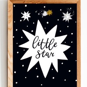 Nursery - Kids Art -Little Star -Digital Download