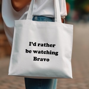 Bravo Gifts - Funny Bravo Tote Shopping Bag - Bravo Quotes - Gift for Bravo Fans