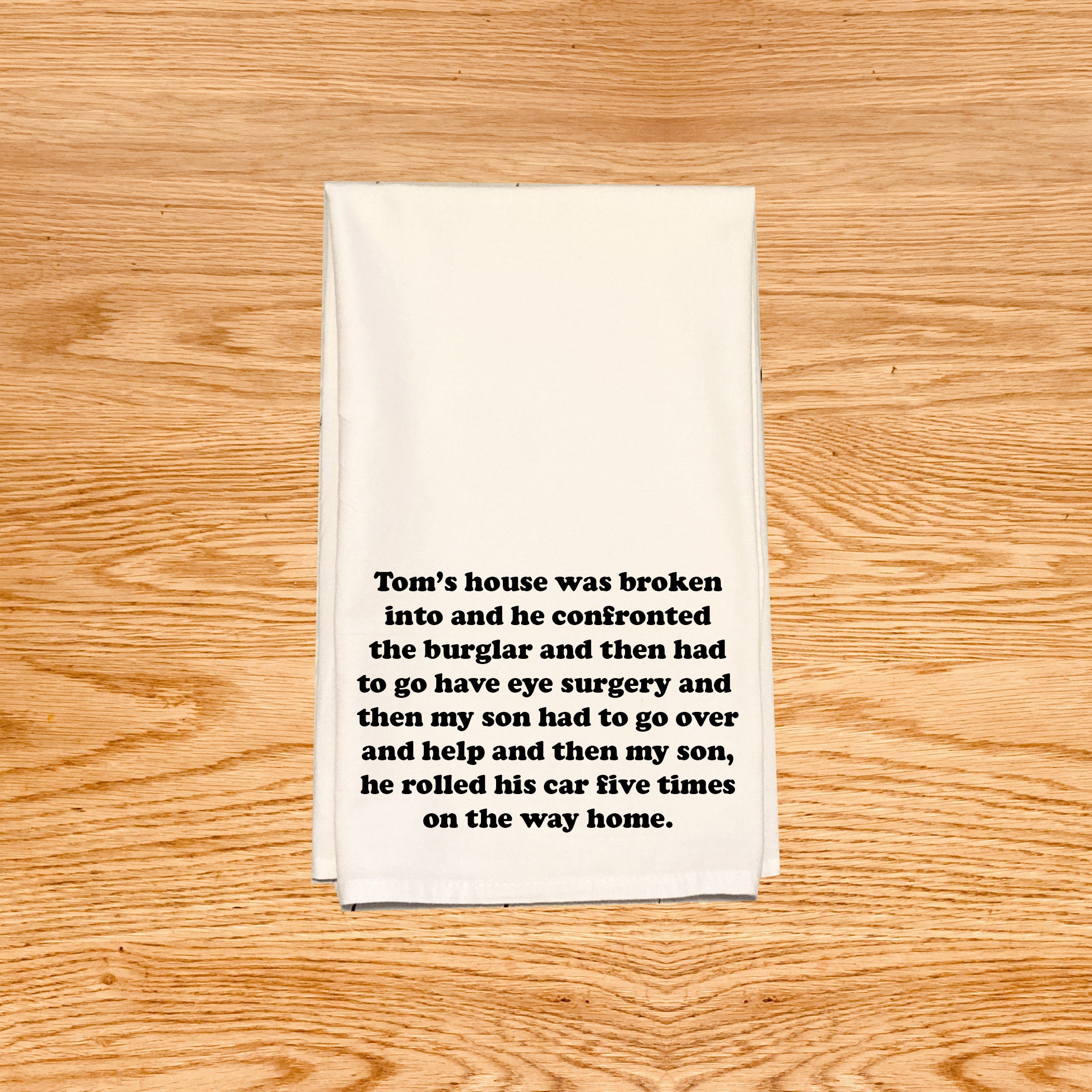 Hits the Floor Tea Towel, Labrador Kitchen Towel