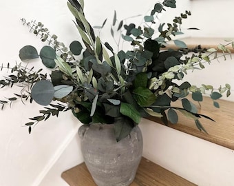 Mixed Eucalyptus and Greenery Arrangement. Vase NOT Included. Home decor, Vase Arrangement, Farmhouse Centerpiece