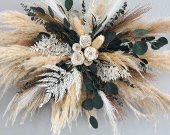 Pampas Grass + Greenery Arch or Wall Decor