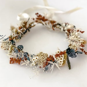 Rust Dried Flower Crown for Weddings, Photoshoots, Showers/ Wedding Hair/ Bride and Bridesmaids/ Flower Girl/ Photoshoot