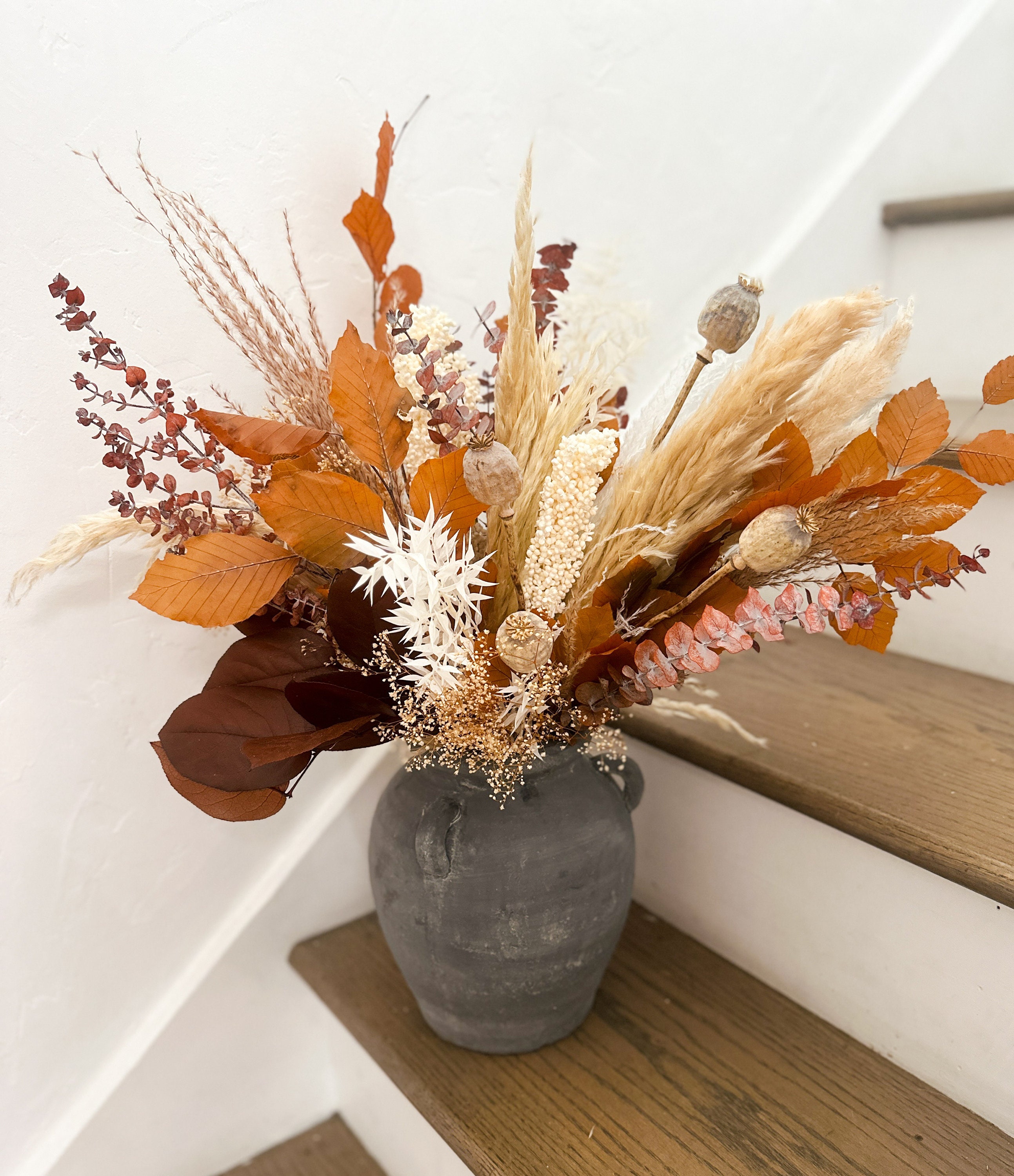 Fall Leaf Arrangement, Home decor, Vase Arrangement. Vase NOT included