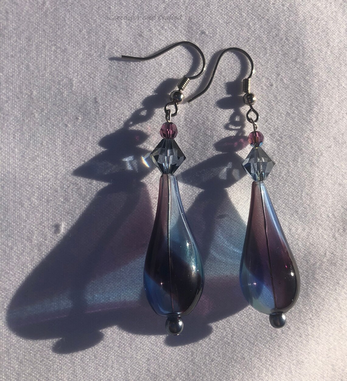 Hand Blown Glass Earrings Etsy