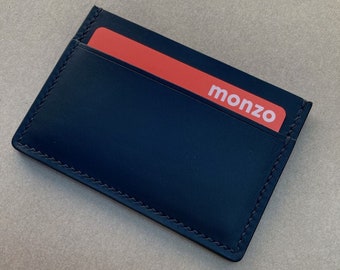 card holder, minimalist wallet, wallet, handmade leather wallet, handmade leather card holder, leather card holder, card case, card wallet
