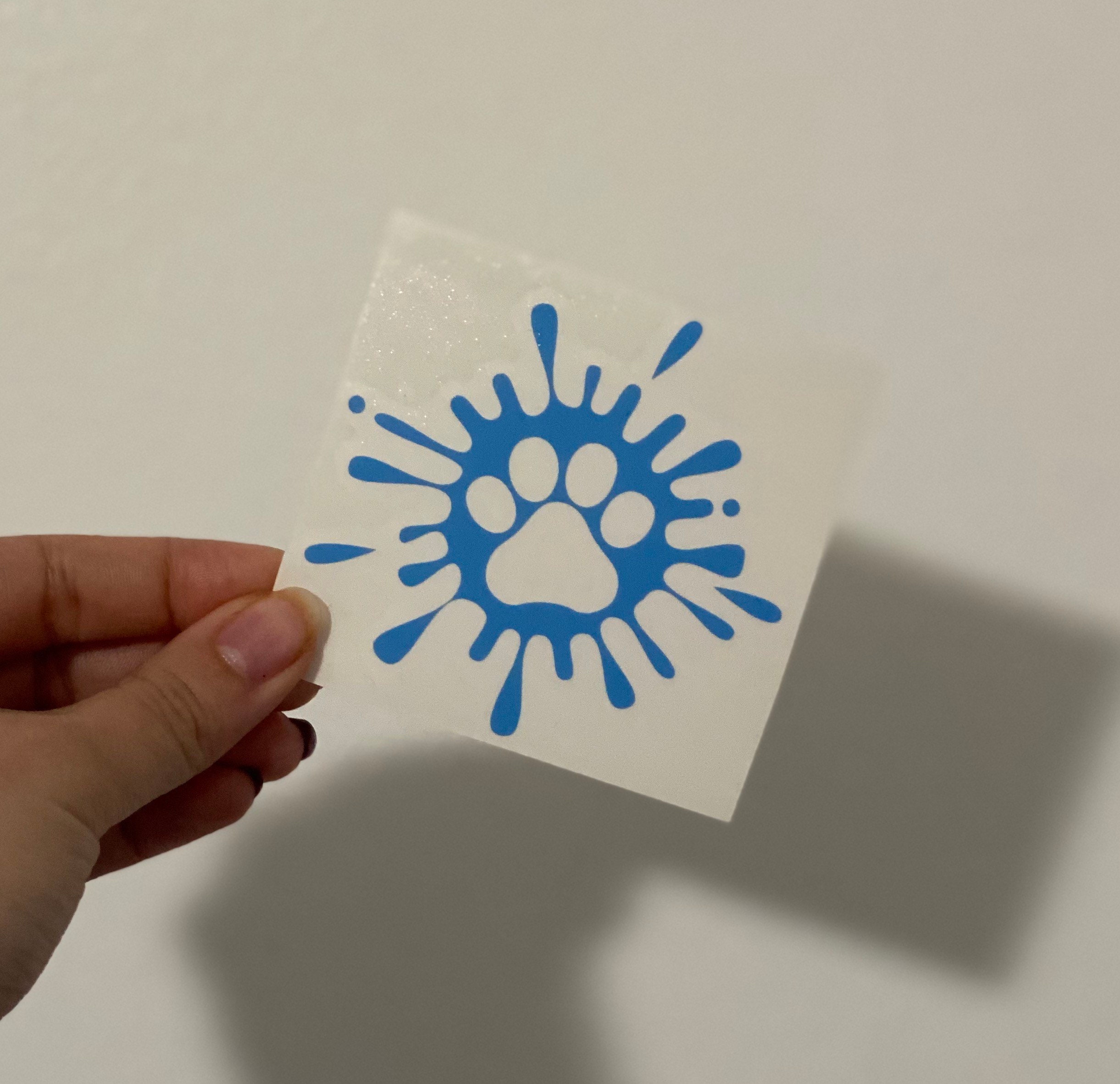 PawPrint Paint Splatter PawPrint Paint Splatter Vinyl Etsy