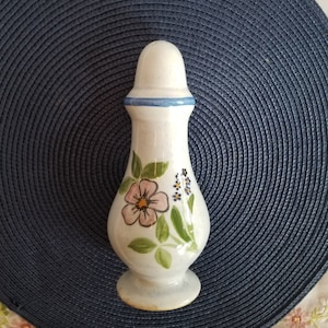 Pottery Muffineer, Sugar Shaker Hand Painted