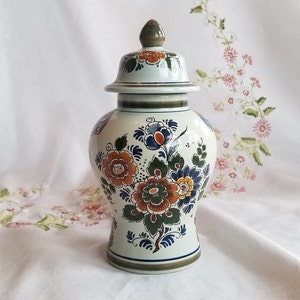 Delft Polychroom Holland Handwerk Ginger Jar