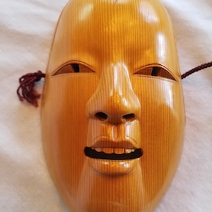 Bugaku Noh Wooden Mask JAPAN