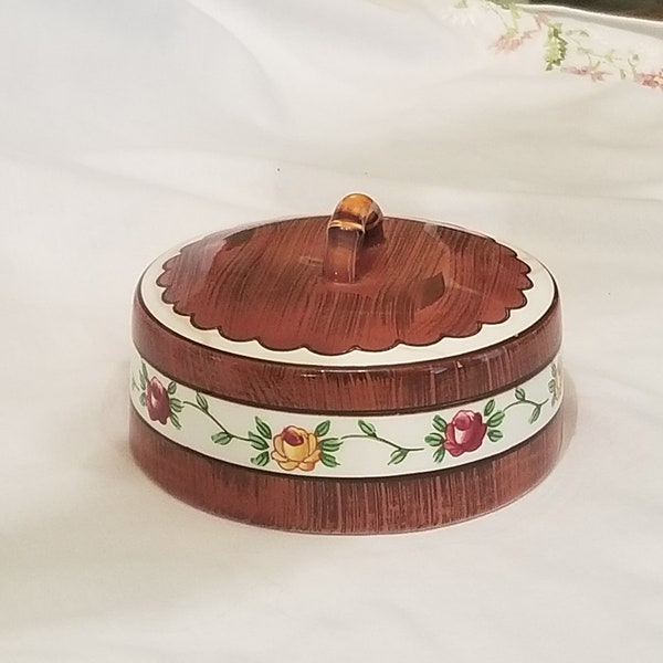 Vintage Orchard ware Fine Quality by P.Y. Japan 1950's - Cheese Keeper Lid