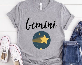 Gemini Tshirt Gemini Shirt Women Gemini Birthday Gift Gemini Zodiac Shirt Gemini Horoscope June Birthday Gift for Gemini Gift