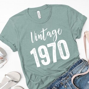 Vintage 1970 Tee, 50th Birthday Shirt, Fifty Shirt, Birthday Party Shirt, 50th Birthday Gift, , Funny Birthday Shirt, 50th Shirt