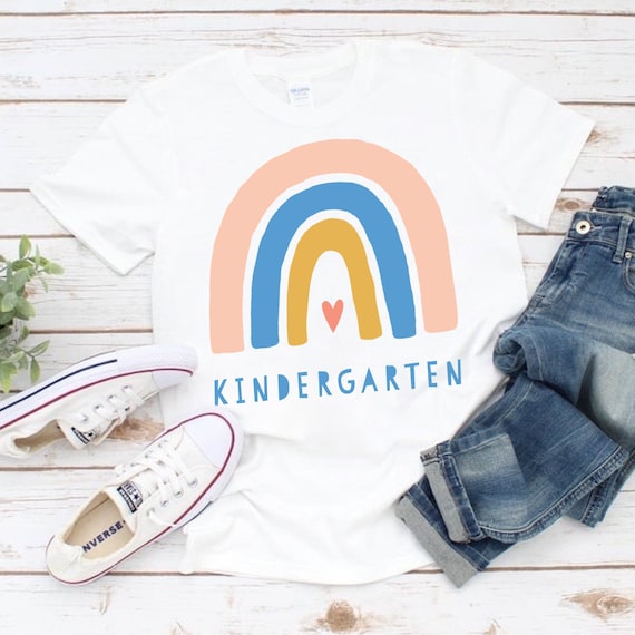 Kindergarten Rainbow, Rainbow Kindergarten, Kindergarten Crew, Teacher Shirt, Rainbow shirt, Team Kindergarten, Back to School