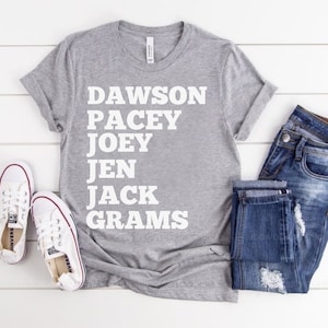 90s tv show tee, Pacey Joey Jen Jack Grams Shirt, Pacey Joey shirt, Fan Gift