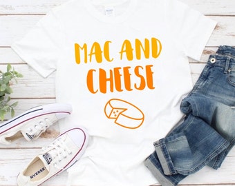 Mac And Cheese Shirt - Camisa amante del queso, camisa de pasta, regalo de foodie, camiseta mac n queso, regalo amante del queso, divertidas parejas a juego camisas