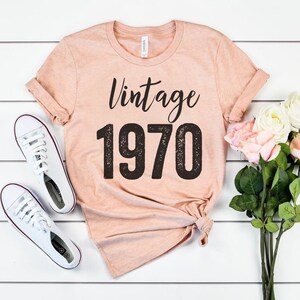 Vintage 1970 Tee, 50th Birthday Shirt, Fifty Shirt, Birthday Party Shirt, 50th Birthday Gift, , Funny Birthday Shirt, 50th Shirt