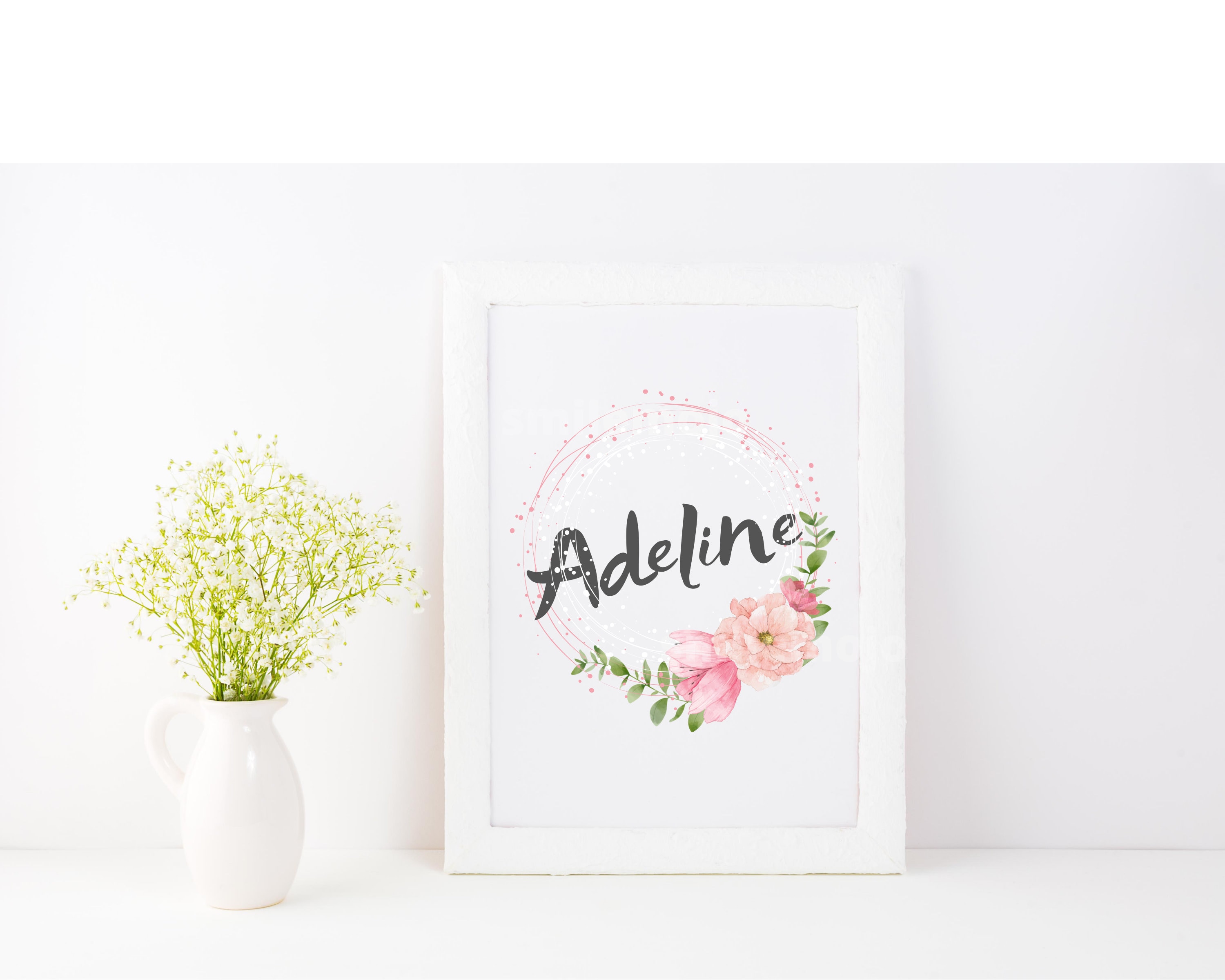 Baby Girl-adeline-name Meaning-name Meanings-baby Art-memory Book-name ...