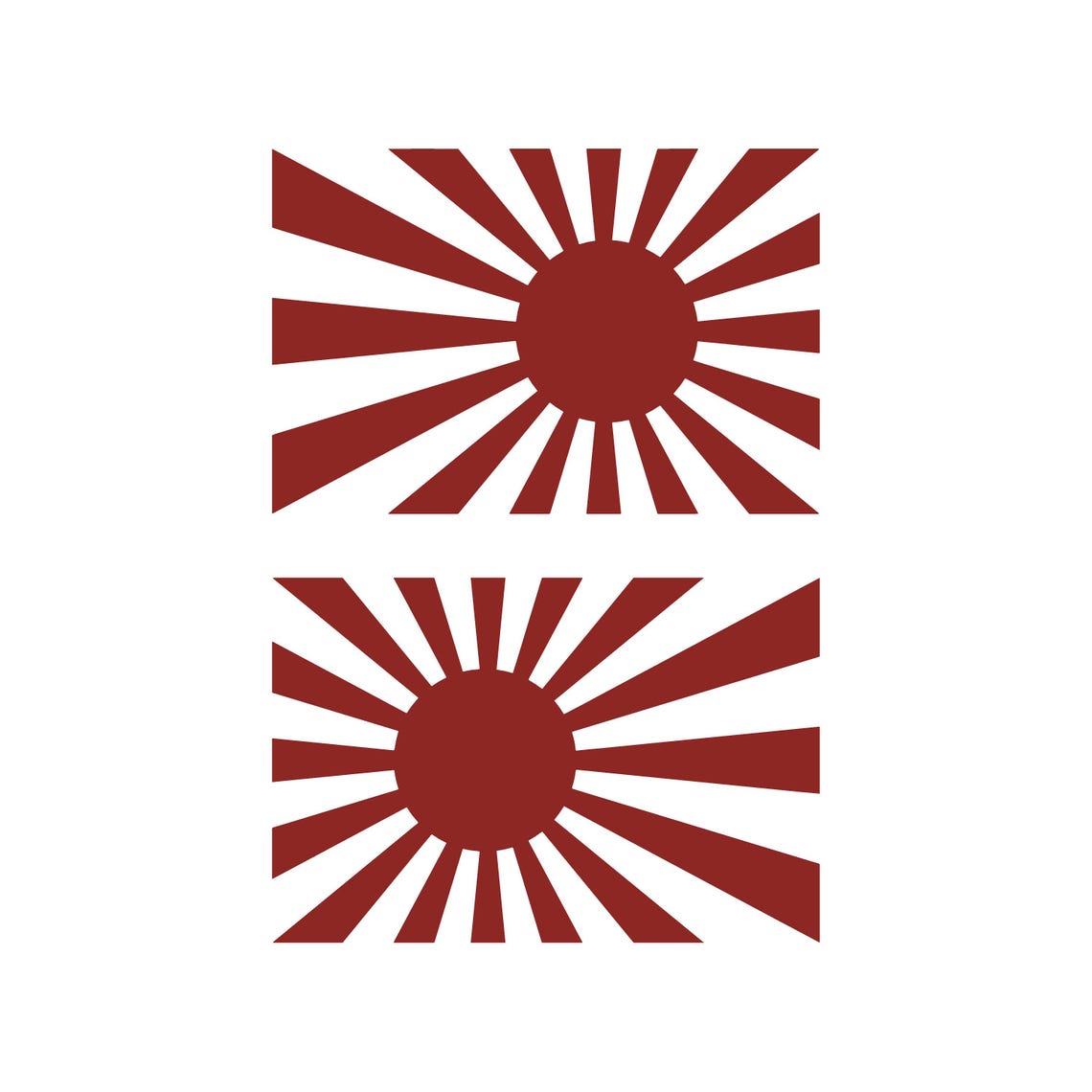Japanese Rising Sun Vinyl Japan Rising Sun Flag Vinyl Decal Window Japanese Facing Left and Right ...