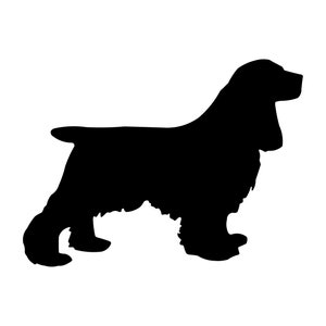 Cocker Spaniel Vinyl Aufkleber Auto Fenster Laptop Hund Silhouette Aufkleber