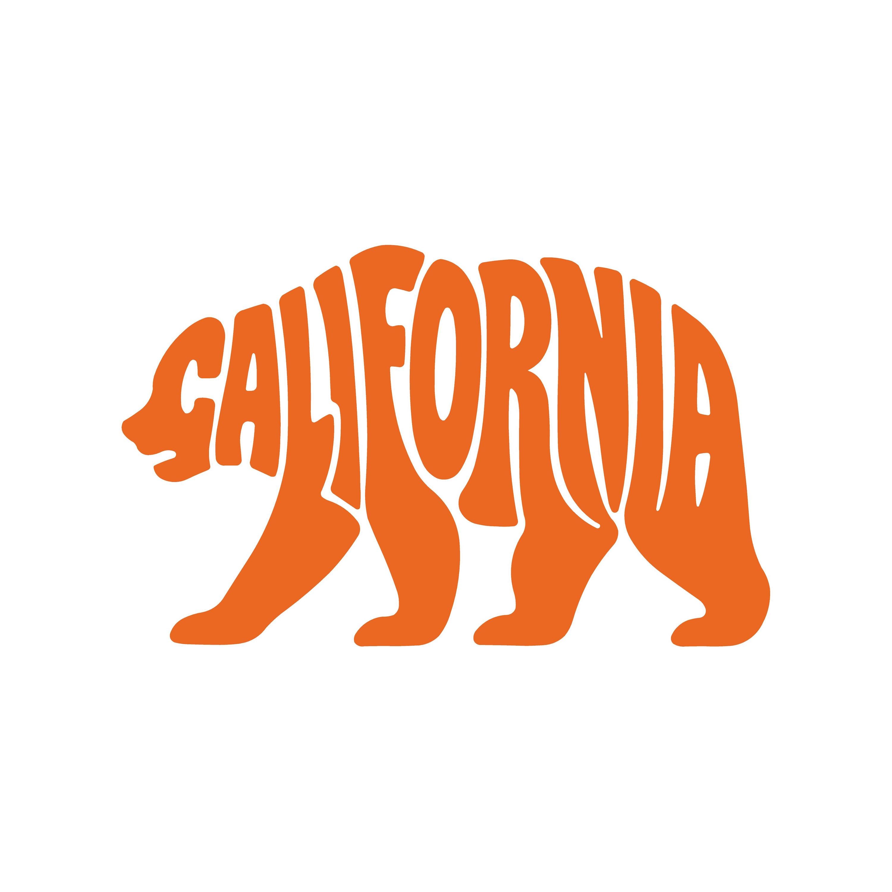 California Bear Lettering Vinyl Decal Laptop Car Sticker - Etsy